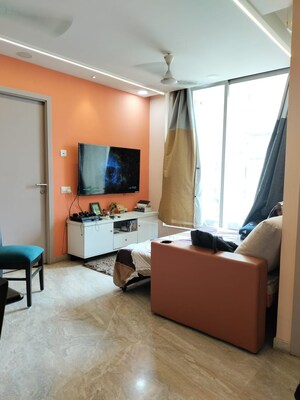 Living Room in 1.5 BHK Apartment at Hiranandani Estate, Ghodbunder Road – for Rent