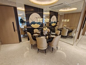 Living Room in 4 BHK Apartment at Lodha The Park, Worli – for Rent