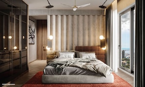 Bedroom in 3 BHK Apartment at Eon One, Prabhadevi – for Sale