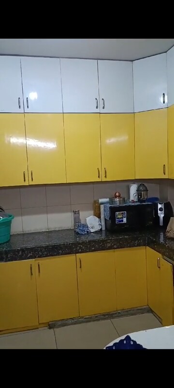 Kitchen in 3 BHK Apartment at Panchsheel Greens, Sector 16 Greater Noida – for Rent