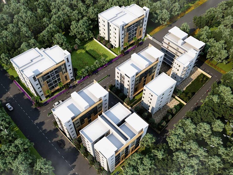 Exterior View, gk-festoon 3 Bedroom 1992 Sq.Ft. Apartment In Sainikpuri Hyderabad 9502620