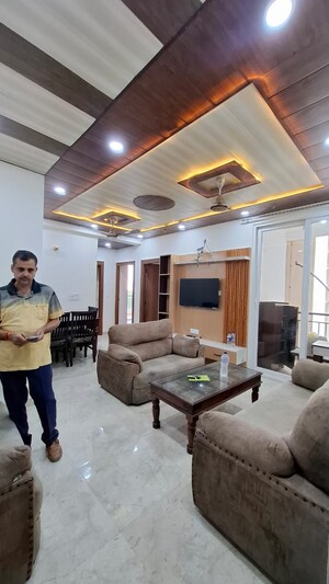 Living Room in 4 BHK Apartment at Omkar Royal Nest, Tech Zone 4 Greater Noida – for Rent