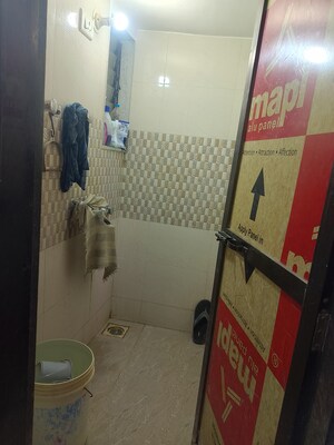 Bathroom in 1 BHK Apartment at Om Sai Heights Phase II, Morya Nagar – for Rent
