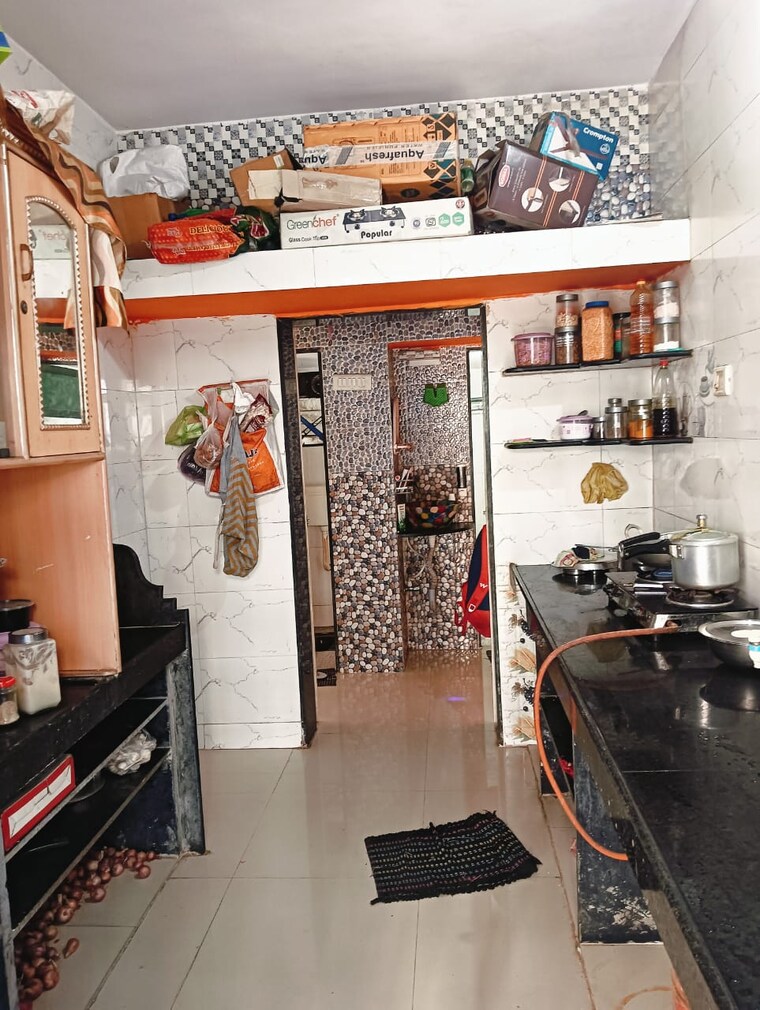 Kitchen, om-sai-residency-titwala 1 Bedroom 450 Sq.Ft. Apartment In Titwala Thane 9502875