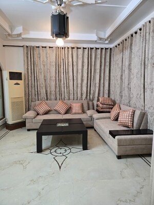Living Room in 3 BHK Apartment at Green Park Extension – for Rent