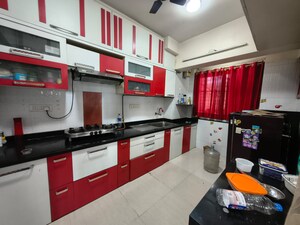 Kitchen in 3 BHK Apartment at Adhiraj Gardens, Kharghar – for Rent