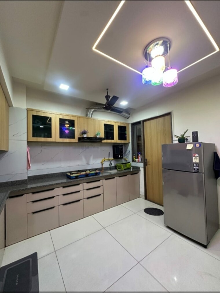 Kitchen, vaishnodevi circle 3 Bedroom 1480 Sq.Ft. Apartment In Vaishnodevi Circle Ahmedabad 9503844