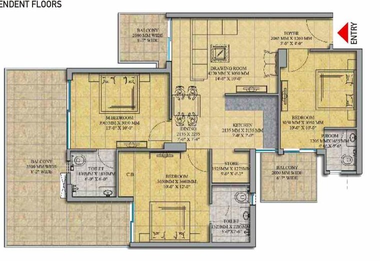 Master Plan, gaur-atulyam 2 Bedroom 1040 Sq.Ft. Apartment In Omicron I Greater Noida Greater Noida 9503981