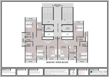 Floor Plan in 3 BHK Apartment at Devam Elysian, Kharghar – for Sale