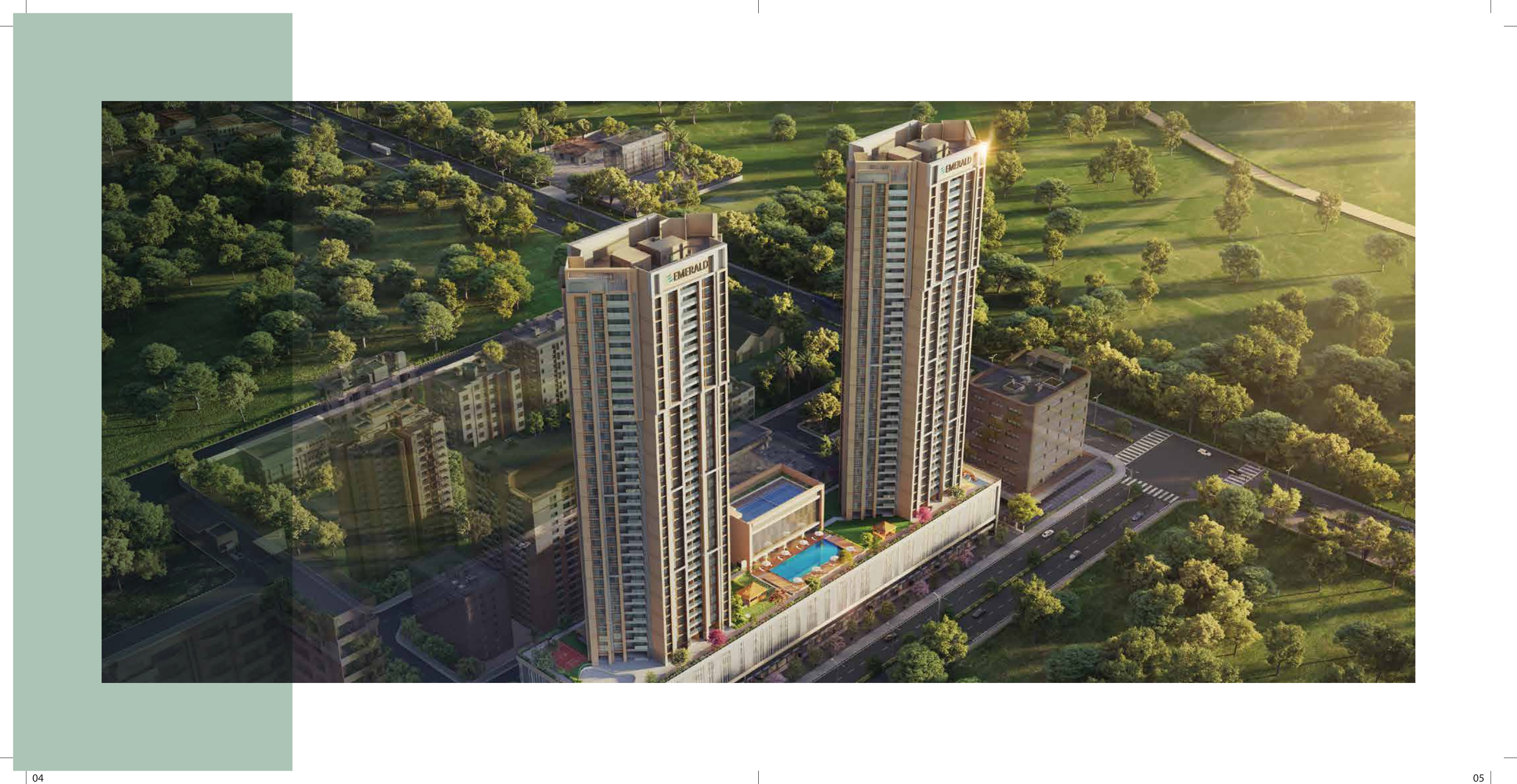 2 BHK + Extra Room 648 Sq.Ft. Apartment in GeeCee Emerald