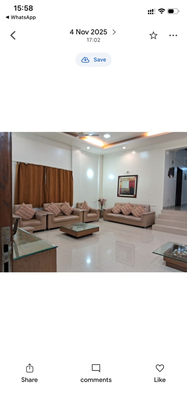 Living Room, baner 4 Bedroom 1530 Sq.Ft. Apartment In Baner Pune 9504526