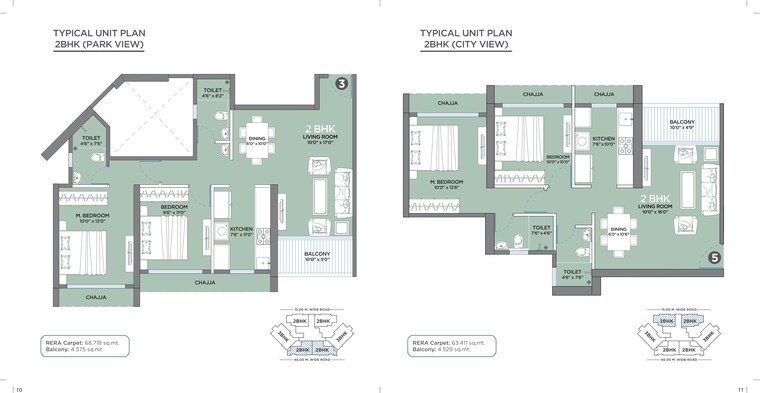 Floor Plan, geecee-emerald 3 Bedroom 1050 Sq.Ft. Apartment In Kharghar Navi Mumbai 9504565