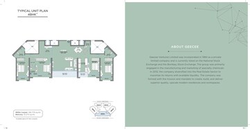 Floor Plan in 3 BHK Apartment at GeeCee Emerald, Kharghar – for Sale