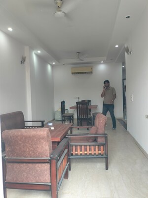 Living Room in 3 BHK Builder Floor at Sushant Lok I – for Rent