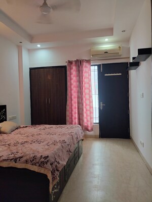 Bedroom in 3 BHK Builder Floor at Sushant Lok I – for Rent