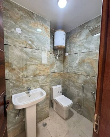 Bathroom in 3 BHK Builder Floor at Chattarpur – for Rent