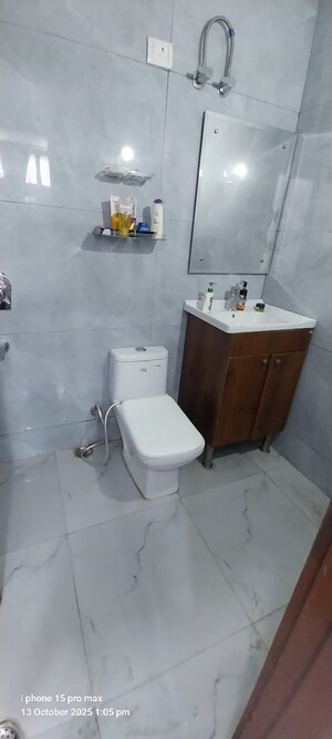 Bathroom in 3 BHK Builder Floor at Sushant Lok 2, Sector 57 – for Rent