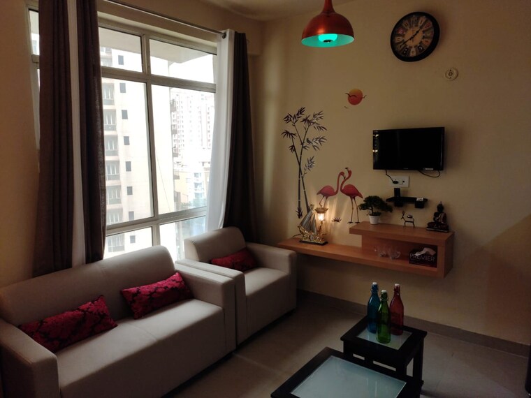Living Room, supertech-czar-suites 1 RK 454 Sq.Ft. Apartment In Omicron I Greater Noida Greater Noida 9504911