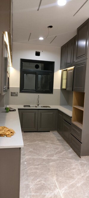 Kitchen in 3 BHK Builder Floor at Janakpuri – for Sale