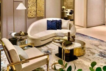 Living Room in 4 BHK Apartment at Rustomjee Crown, Prabhadevi – for Rent