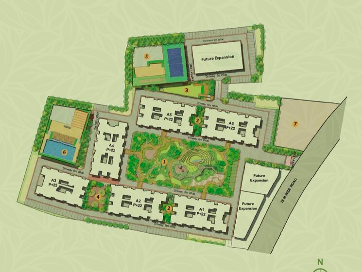 Master Plan, kohinoor-towers 2 Bedroom 850 Sq.Ft. Apartment In Pimpri Pune 9505408