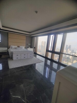 Living Room in 5 BHK Apartment at Lodha Trump Tower, Worli – for Rent