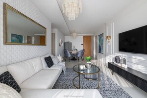 Living Room in 4 BHK Apartment at Sector 2 Vashi – for Sale