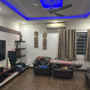 Living Room in 3.5 BHK Builder Floor at Jubilee Hills – for Rent