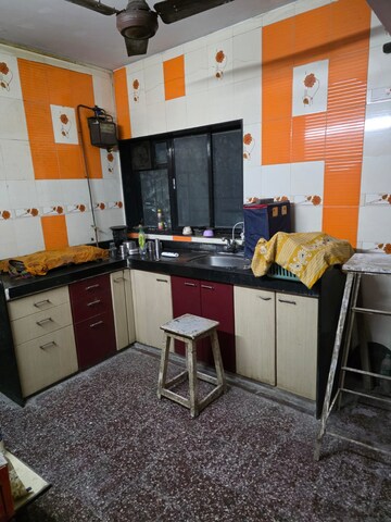 Kitchen in 1 RK Apartment at Rajas CHS, Andheri East – for Rent