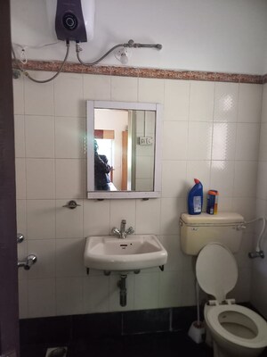 Bathroom in 3 BHK Apartment at Swami Krupa Wakad, Wakad – for Rent
