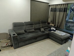 Living Room in 2 BHK Apartment at Vijay Khetan Krishna Residences, Andheri East – for Rent