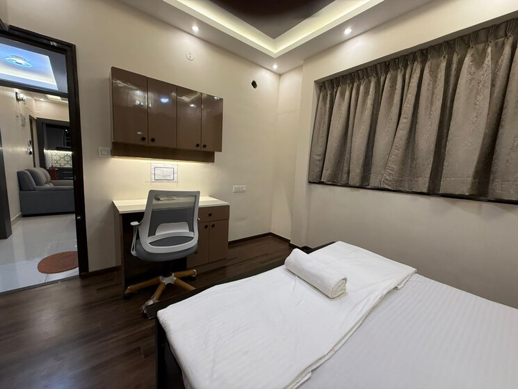 Bedroom, pashmina-waterfront 1 Bedroom 700 Sq.Ft. Apartment In Old Madras Road Bangalore 9501569