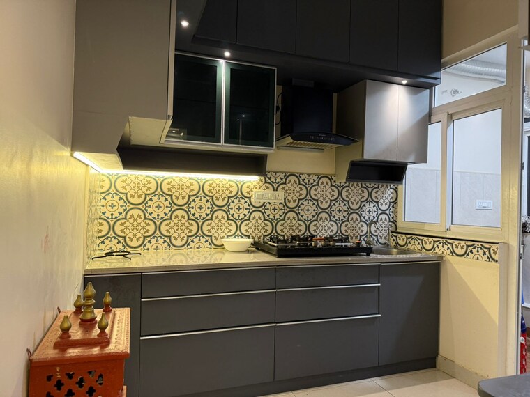Kitchen, pashmina-waterfront 1 Bedroom 700 Sq.Ft. Apartment In Old Madras Road Bangalore 9501569
