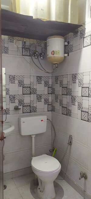 Bathroom in 1 BHK Builder Floor at Panchsheel Vihar – for Rent