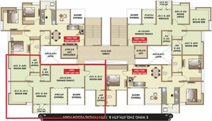 Floor Plan in 3 BHK Apartment at ARV Imperia, Pisoli – for Sale