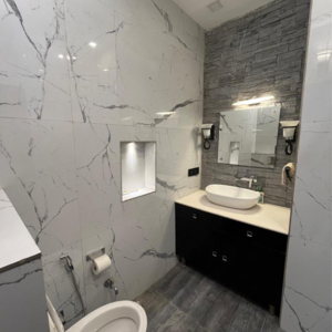 Bathroom in 3 BHK Villa at Chattarpur – for Rent