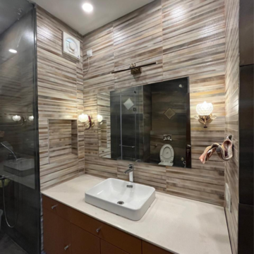 Bathroom in 3 BHK Villa at Chattarpur – for Rent