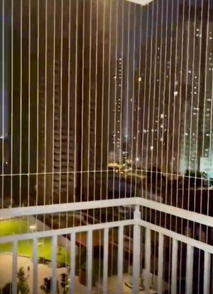 Balcony in 3 BHK Apartment at Rajapushpa Provincia, Narsingi – for Rent