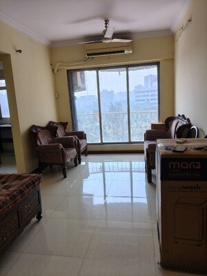 Living Room in 1 BHK Apartment at Safal Pride Nerul, Nerul Sector 25 – for Rent