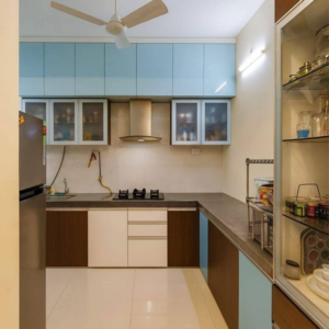 Kitchen in 2 BHK Apartment at Duville Riverdale Heights, Santipur – for Rent