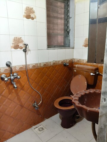 Bathroom in 2 BHK Apartment at Safal Park, Nerul – for Rent