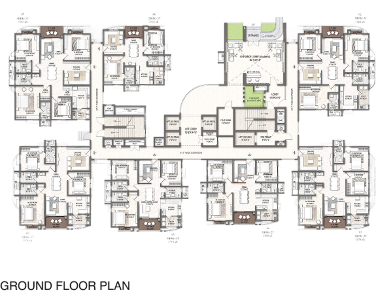 Master Plan, dsr-evoq 2 Bedroom 1226 Sq.Ft. Apartment In Kadugodi Bangalore 9506890