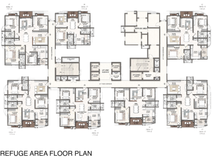 Master Plan, dsr-evoq 2 Bedroom 1226 Sq.Ft. Apartment In Kadugodi Bangalore 9506891