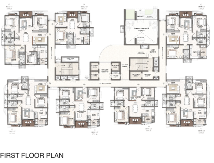 Master Plan, dsr-evoq 2 Bedroom 1226 Sq.Ft. Apartment In Kadugodi Bangalore 9506891