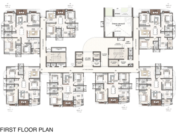 Master Plan, dsr-evoq 3 Bedroom 1560 Sq.Ft. Apartment In Kadugodi Bangalore 9506924