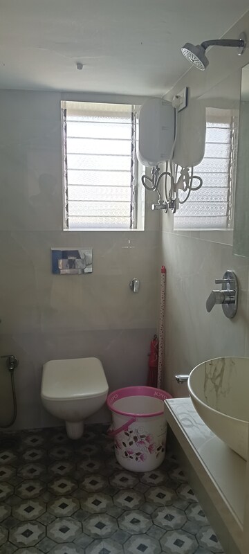 Bathroom in 1 BHK Apartment at Nutan Abhishek, Andheri West – for Rent