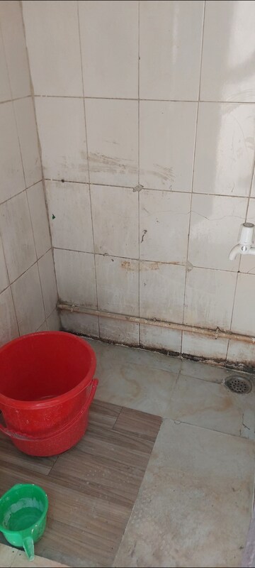 Bathroom in 1 RK Apartment at Aadharshila Apartment, Sarita Vihar – for Rent