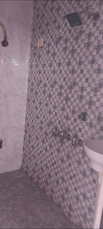 Bathroom in 1 RK Apartment at Aadharshila Apartment, Sarita Vihar – for Rent