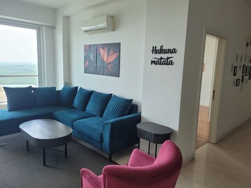 Living Room in 3 BHK Apartment at DLF The Crest, Sector 54 – for Rent