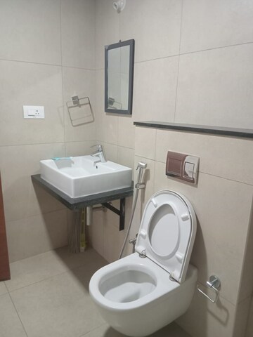 Bathroom in 3 BHK Apartment at Brigade Woods, Whitefield – for Rent